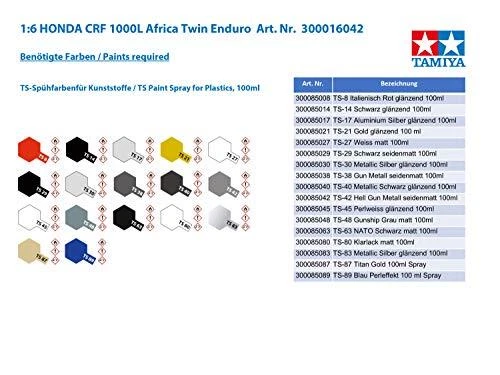 Serie Moto Tamiya 1/6 n.42 16042 Honda CRF1000L Africa Twin Nuova di JP - Immagine 4 di 4