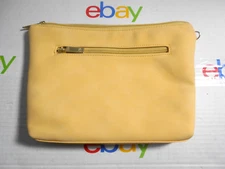 Open Story Womens On The Go Cream Yellow Handbag Purse W/ Wristlet