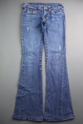 Women's True Religion Jeans Joey Big T Flare Distressed Size