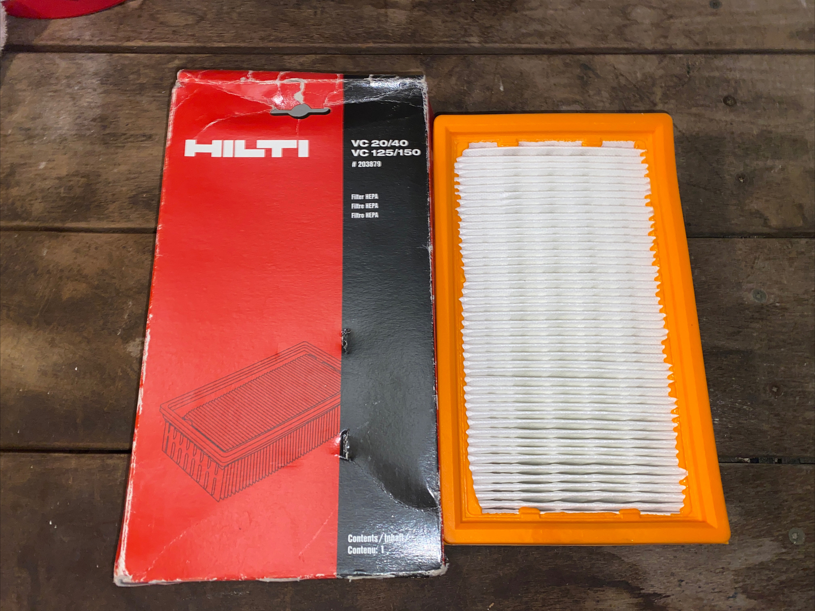 BRAND NEW Genuine Hilti HEPA Filter Vac VC20/40 VC125/150 203879 Wet