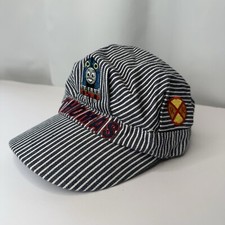 Thomas  Friends Thomas The Train Conductor Railroad Engineer Pinstripes Cap Kid