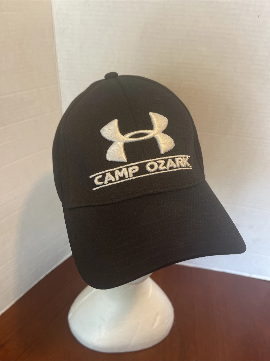 Under armor Camp ozark Baseball Cap Hat, Black Fitted Hat L/XL