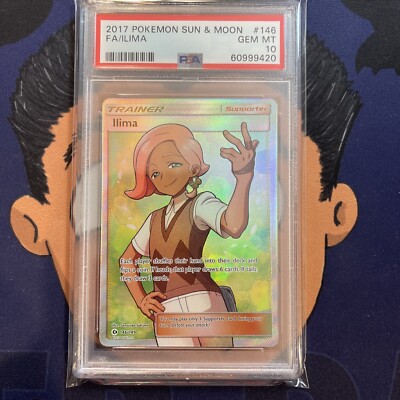 💎 PSA 10 GEM MINT 2017 Pokemon Sun & Moon ILIMA #146 Full Art