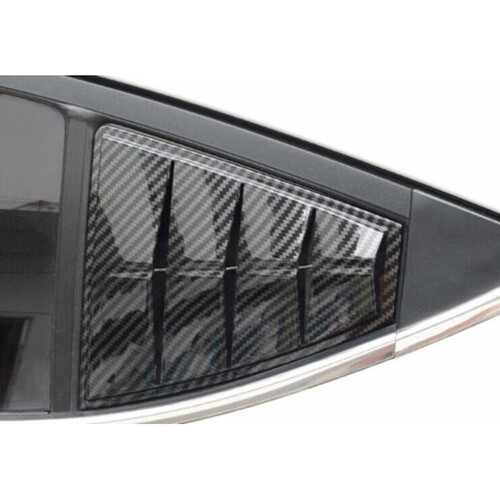 Carbon Fiber Look Side Vent Window Scoop Louver Covers For Hyundai Elantra 2011-2016 – 2-Piece, Self-Adhesive