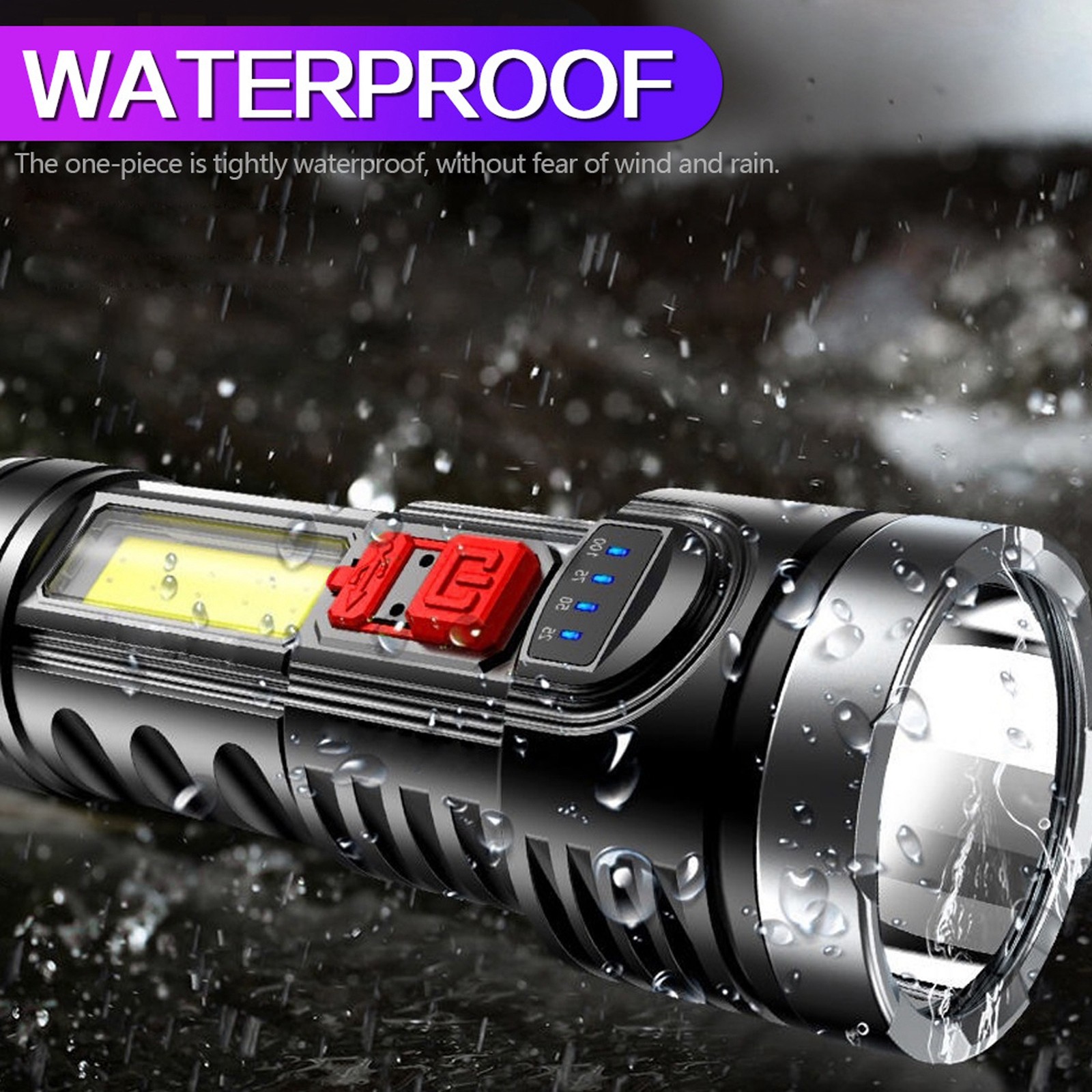 Portable USB Rechargeable Flashlight For Outdoor Camping Recommended