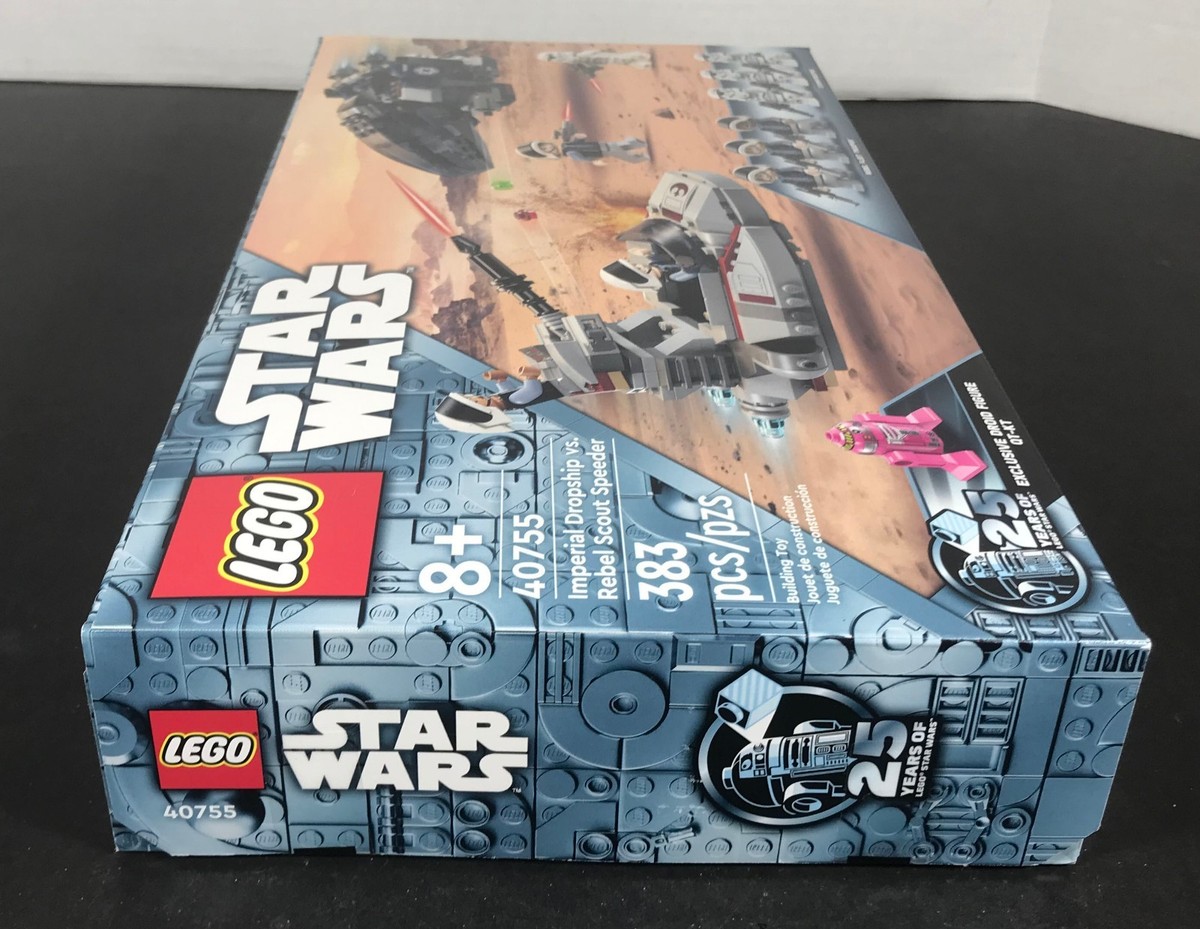 LEGO Star Wars IMPERIAL DROPSHIP VS REBEL SCOUT SPEEDER 40755 QT