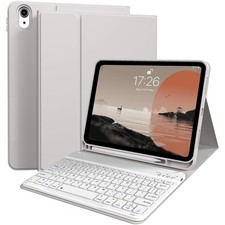 for iPad 11/10th Gen Case with Keyboard 11/10.9 inch 2025 A16/2022, Detachable W