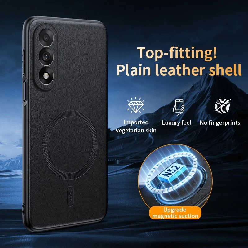 For OnePlus Nord 5, Magnetic Wireless Charge Phone Case PU Leather Shockproof - Image 4 of 4