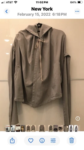 Giacca Rick Owens Dark Shadow