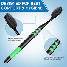 50 PCS Individually Wrapped Bulk Toothbrush Pack, Disposable Soft Bristle for...