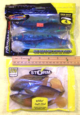 Tsunami Pro Holographic & STORM, SWIM SHAD, 6" Fishing Lures, Blue Back/Mullet
