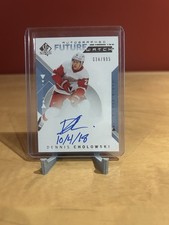 2018-19 Dennis Cholowski SP Authentic Future Watch Auto FWA inscribed /999 #213