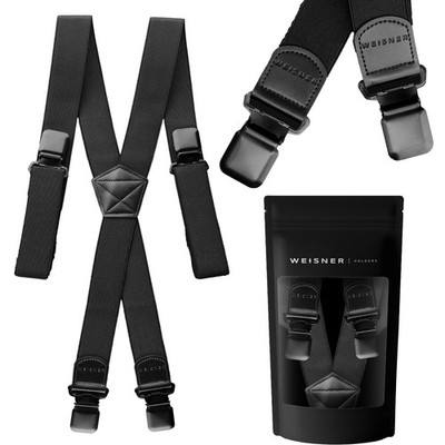 Hosenträger X-Back Schwarz Weisner Holders X Black Edition