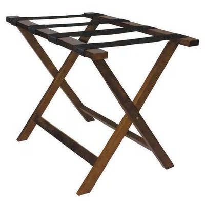 Hospitality 1 Source Luggage Rack,Wood,20 In H,Holds 300 lb LRWSTD01 Hospitality