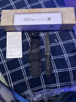 KA-BAR EK Knives Model 50 EK50 Knife 1095 Cro-Van Blade Celcon Sheath USA Made