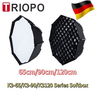 Triopo K365/90/120 Octagonal Portable Softbox Bowens Mount Softbox Quick Setup