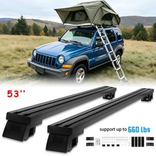 For 2001-13 Jeep Liberty Roof Rack Cross Bar 300kg Heavy Duty Rooftop Tent Ready