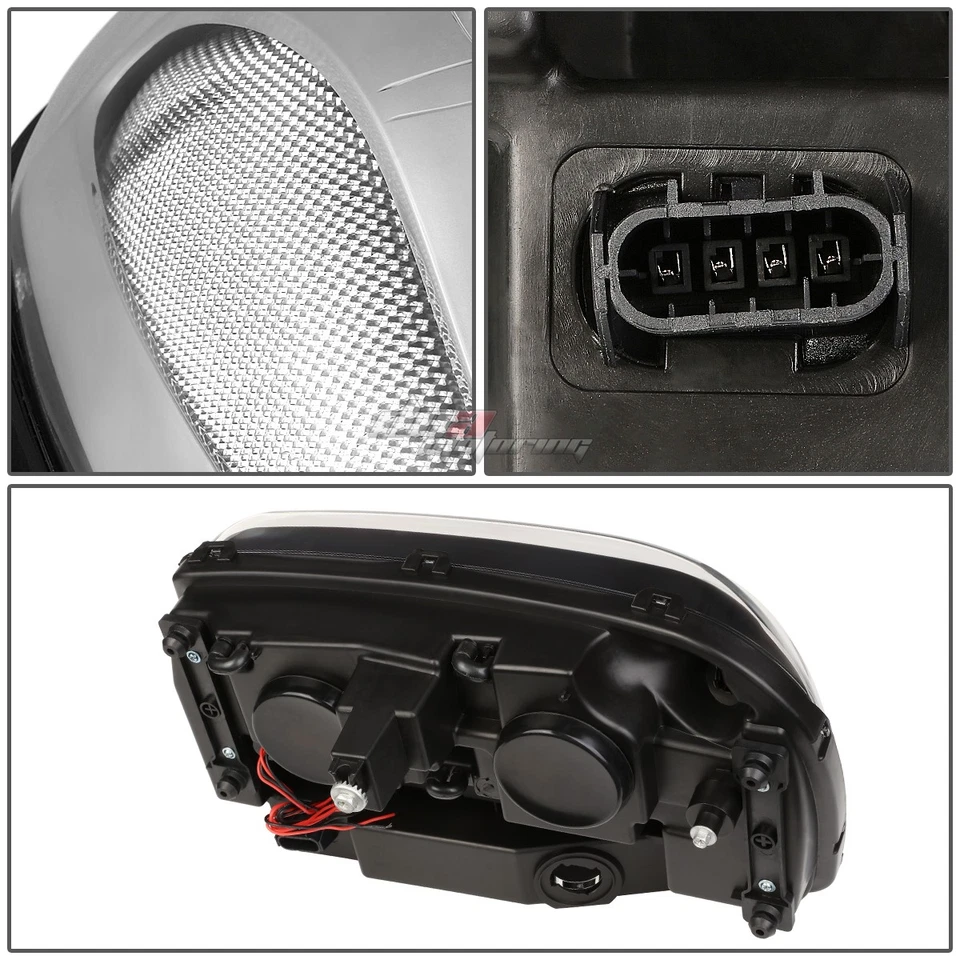 ДЛЯ 02-09 TRABLAZER ХРОМИРОВАННАЯ ПРОЗРАЧНАЯ ПРОЖЕКТОРНАЯ ФАРА СО СВЕТОДИОДОМ DRL OE ЗАМЕНА - Изображение 4 из 4