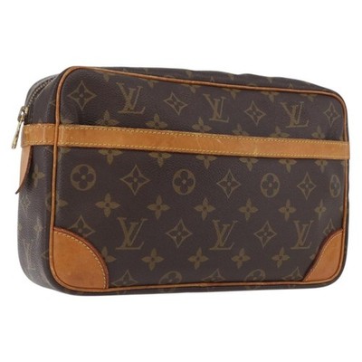 LOUIS VUITTON Monogram Compiegne 28 Clutch Bag M51845 LV Auth ka2272
