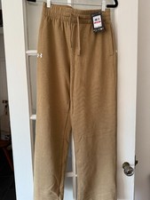 UNDER ARMOUR UA RIVAL FLEECE STRAIGHT LEG PANT Beige Size XS 55