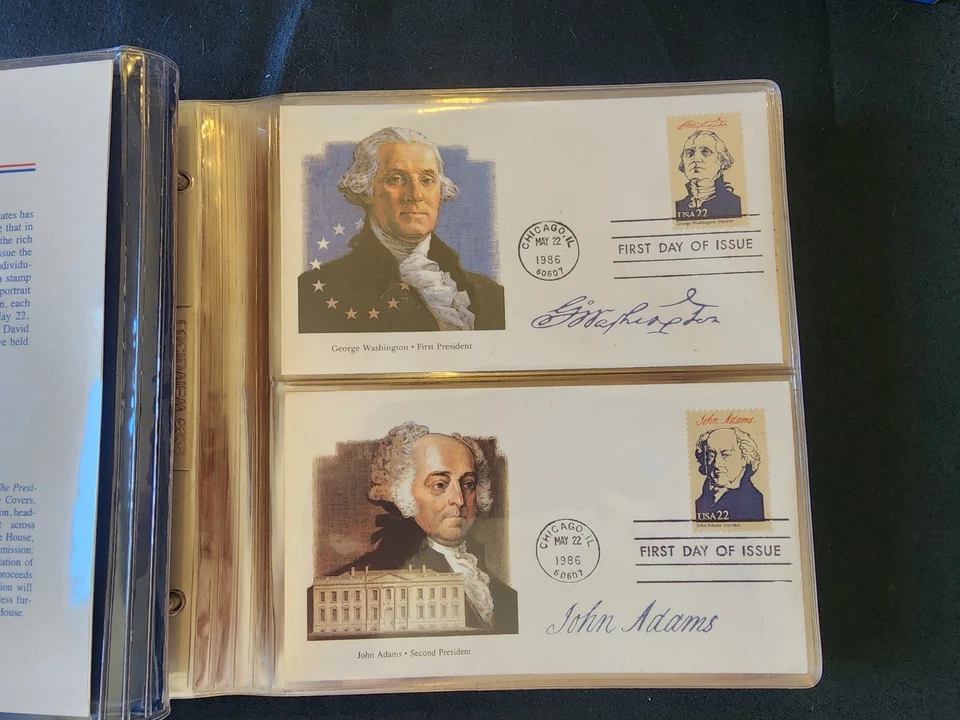 The Presidents of the United States First Day Cover Collection in binder - 1986 - Image 2 of 4