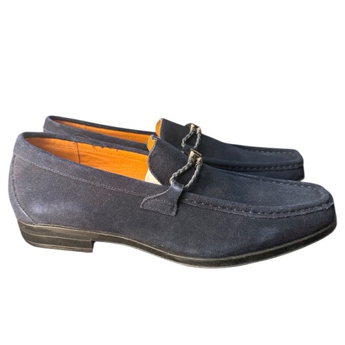 Stacy Adam’s Men’s Blue Suede Buckle Loafers Size 11.5M - Picture 3 of 9