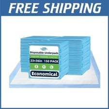 Disposable Chucks 23x36 150 Pack - Bed Pads for Incontinence