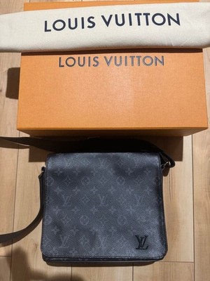 Louis Vuitton Monogram Eclipse Messenger Bag Schwarz LV Crossbody