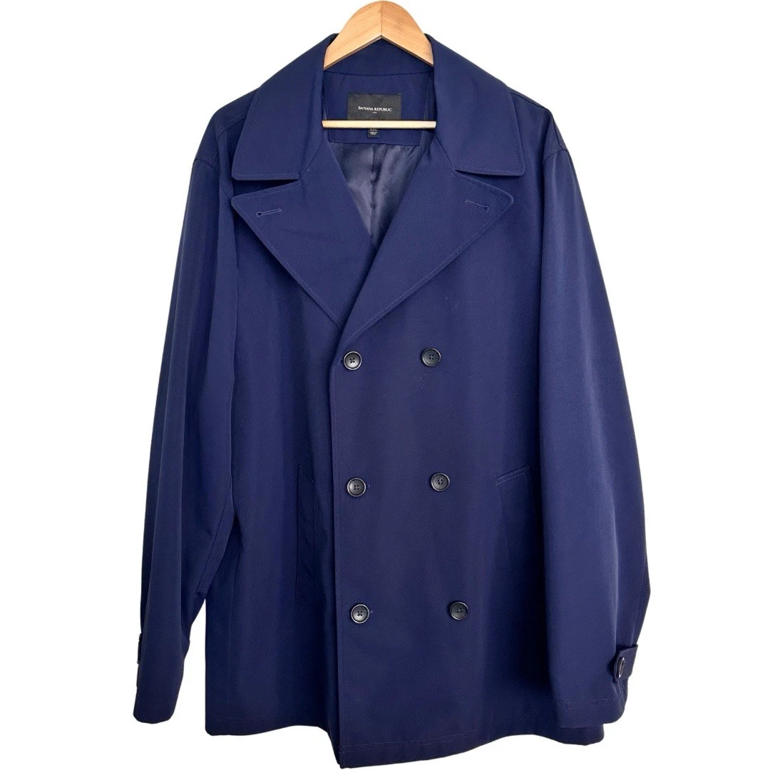 Banana Republic Trench Coats Blue Coats, Jackets & Vests for Men