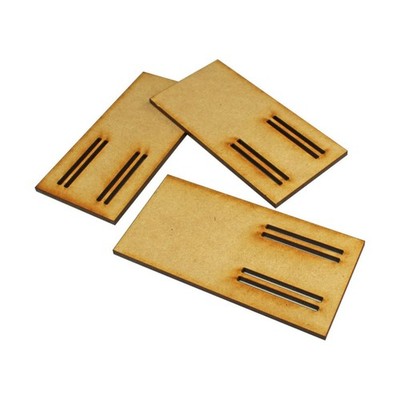 Litko Miniatures & Gam  Rectangle Double-Slotted Chariot Bases - 50x100mm  New