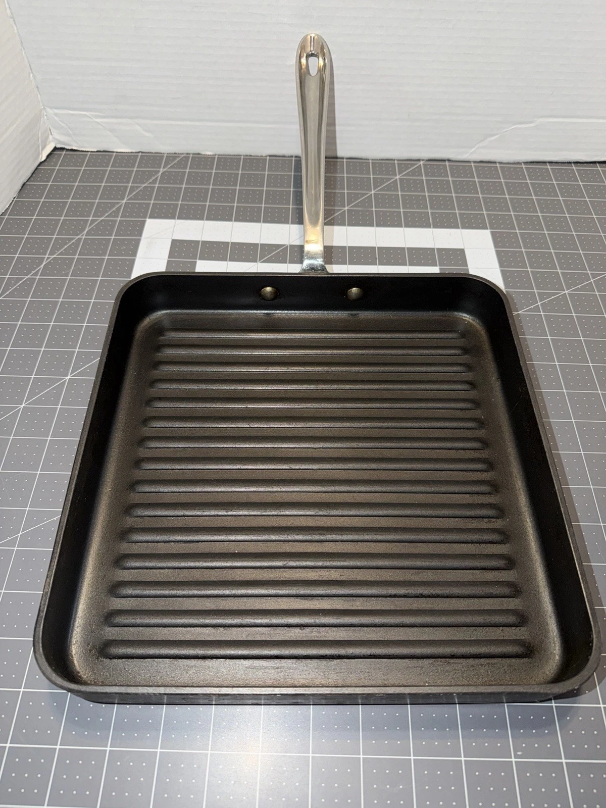 All Clad Hard Anodized Aluminum Nonstick Grill Pan Skillet Griddle 11" x 11”