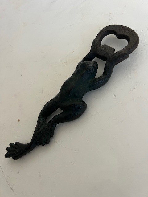 Frog Shape Vintage Antique Style Handmade Brass ?? Soda Beer Bottle Opener 