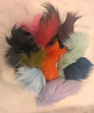 LOT OF MULTI COLORED DYED FOX FUR FLY FISHING 40
