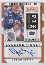 2020 Panini Contenders Draft Picks College Ticket Jabari Zuniga #213 Auto 0es2