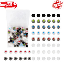 60PCS Earbuds Replacement Tips Silicone, Ear Bud Replacement Pieces Silicone, So