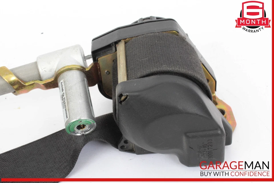 Cinturón de seguridad delantero izquierdo lado conductor negro mercedes w201 190e 190d 84-93 Foto 4 de 4