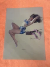 Vintage Rolf Armstrong “You Said It” Pin-Up Print - Brown & Bigelow 1940s Mount