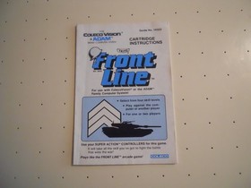Front Line (Colecovision, 1983) Game Cartridge w/Mnl & Overlay - Tested/Working