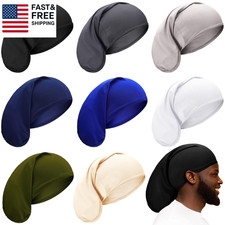 8 Pcs Men Dreadlock Caps Spandex Dread Loc Bonnet, Assorted Color