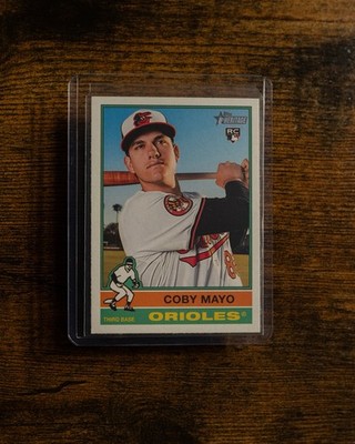2025 Topps Heritage #340 Coby Mayo Flipped Bat Variation