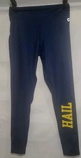 League Active Blue Compression Pants Michigan Wolverines Hail Size Large ~ Used 