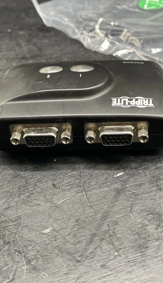 Tripp Lite B004-VUA2-K-R USB KVM Switch Console Hub Unit with Cables - Image 4 of 4