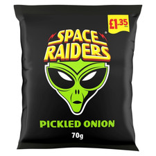 Space Raiders 3 Flavours 70g | Saucy BBQ, Beef and Pickled Onion