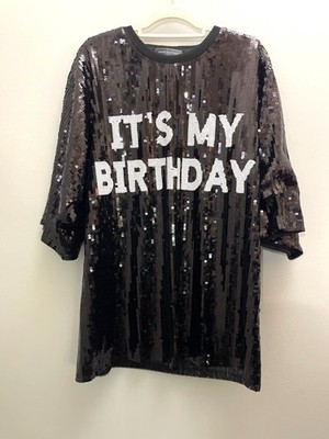 its my birthday dress sequin Black 