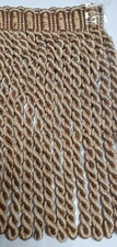 10 YARDS LOT - Fabulous Luigi Vintage 8" Bullion Fringe trim Vintage Gold, Honey