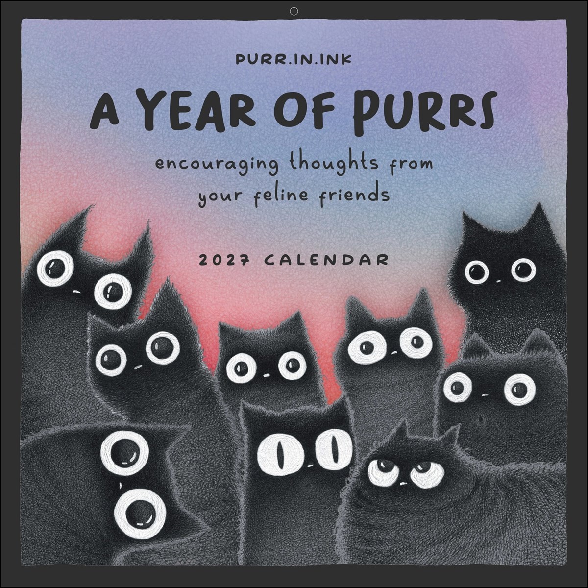 A Year of Purrs Calendar 2027, Wall Calendars, Month To View, Cats, Gift - Image 2