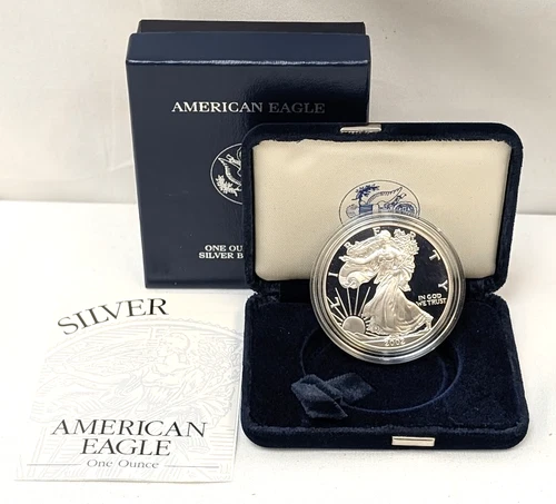 2002-W American Silver Eagle PROOF 1 Oz Silver