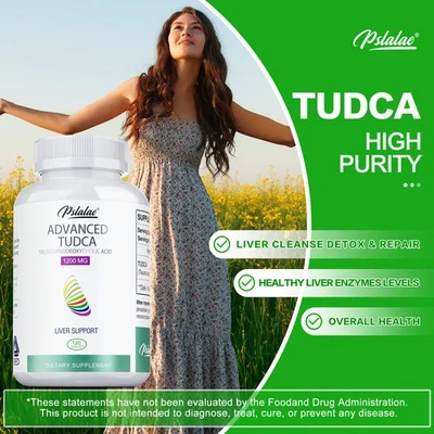 PSLALAE Advanced TUDCA-Kapseln 1200 Mg – Nahrungsergänzungsmittel Zur Leberunterstützung