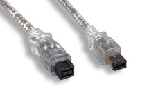 6FT Firewire 1394B Bilingual Cable Silver 9PIN 6PIN