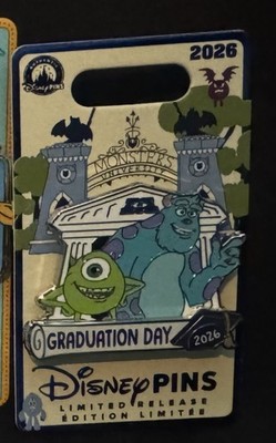 Disney Parks Monsters University Graduation Day 2026 Limited Release Single Pin